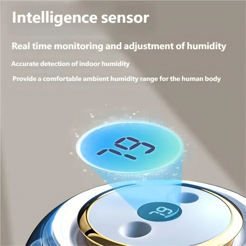 HOMEFISH 2025 New Model Air Humidifier for Home Use, Quiet Bedroom Large Spray for Pregnant Women and Babies, Indoor Humidifier