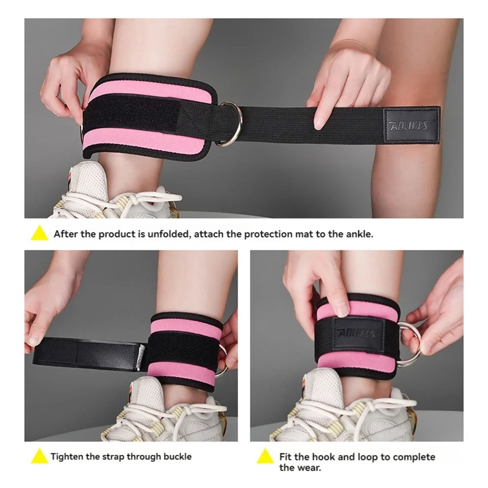 Adjustable Padded Ankle Wrist Cuffs Padded Straps D-Ring