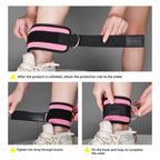 Adjustable Padded Ankle Wrist Cuffs Padded Straps D-Ring