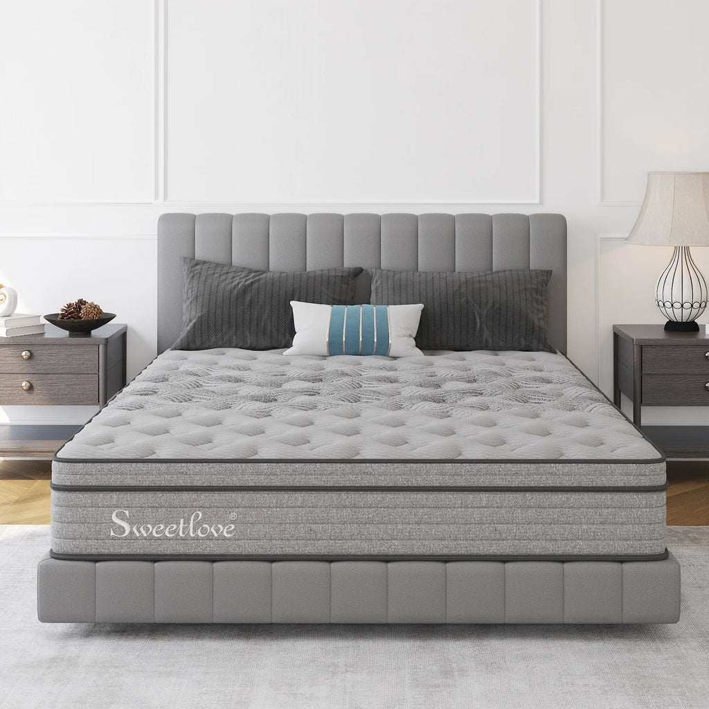 Queen Size Bed Mattress Bamboo Charcoal Memory Foam No Spring