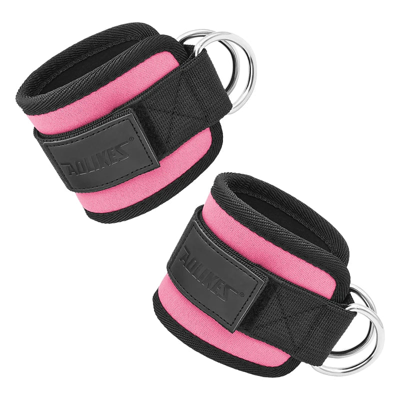 Adjustable Padded Ankle Wrist Cuffs Padded Straps D-Ring