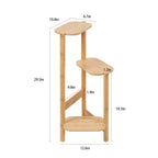 3-Tier Bamboo Plant Stands Indoor, Plant Stand Holder, Corner Plant Shelf, Plant Display Rack for Corner Balcony and Bedroom