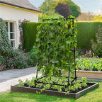 Cucumber Trellis for Garden Vegetable Trellis,U-Shaped Metal Garden Trellis Arch Plant Grow Support Frame for Climbing
