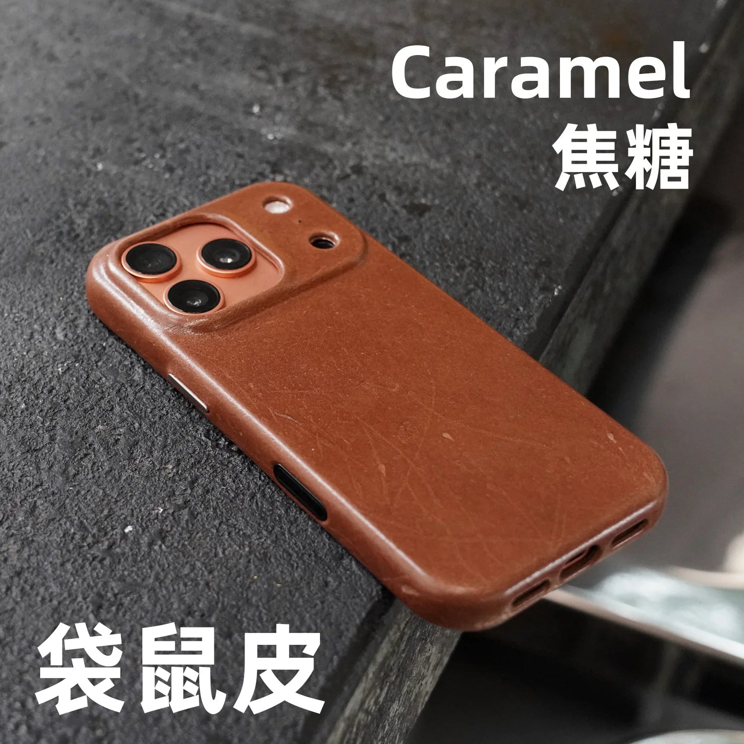 YMW Scars Italian Kangaroo Genuine Leather Case for iPhone 17 16 15 Pro Max Magnetic Handmade Phone Cover