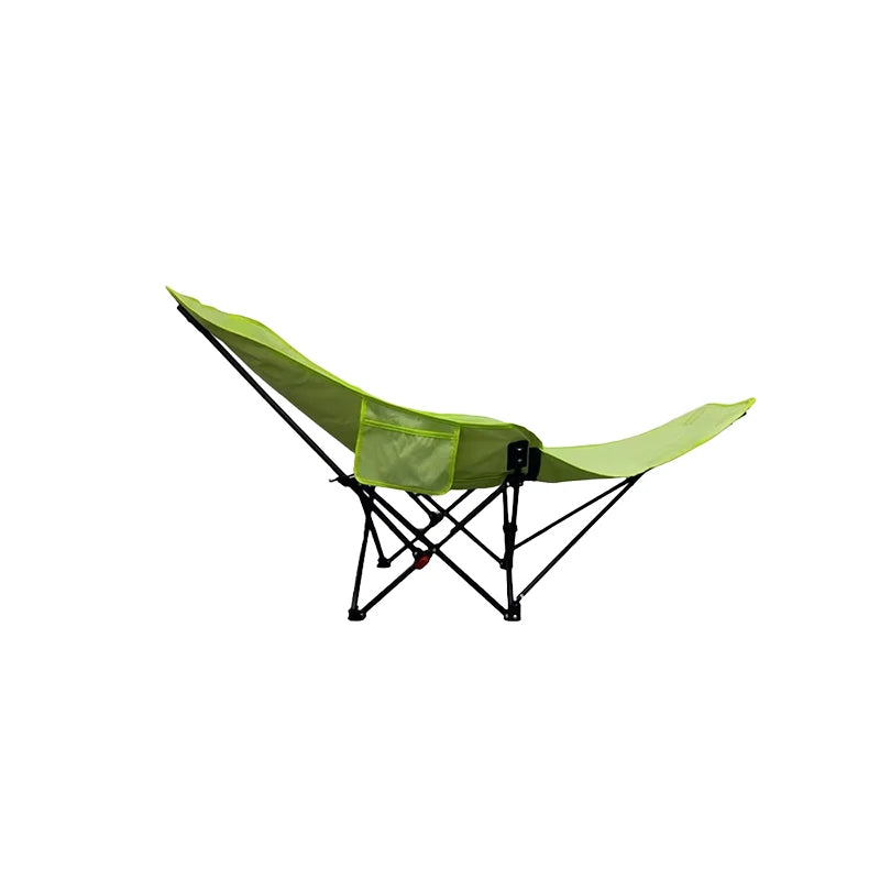 Outdoor Portable Camping Recliner Foldable Nap Beach Chair with Leg Support