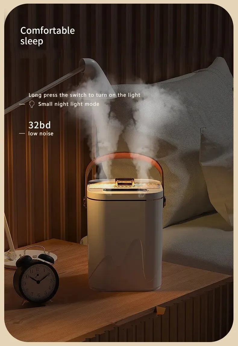 Humidifier 1.8L Large Capability Dual Nozzle Air Humidifier Desktop essential Oil Diffuser with Night Light Aromatherapy