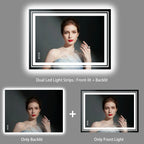 20x28 Inch Led  Rectangle Mirror for Bathroom with Front Light and Backlit Anti Fog Function Wall Backlit Decor Vanity Mirrors
