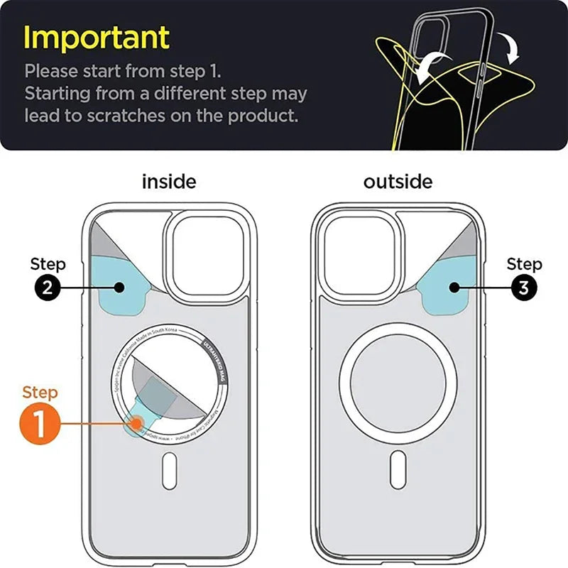 Clear For Magsafe Wireless Charge Phone Case For iPhone 16 15 14 13 12 11 Pro Max Plus Mini Magnetic Acrylic Transparent Cover