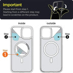 Clear For Magsafe Wireless Charge Phone Case For iPhone 16 15 14 13 12 11 Pro Max Plus Mini Magnetic Acrylic Transparent Cover
