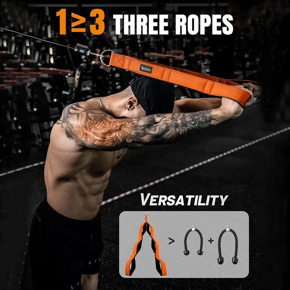 6-ring triceps rope connecting handle