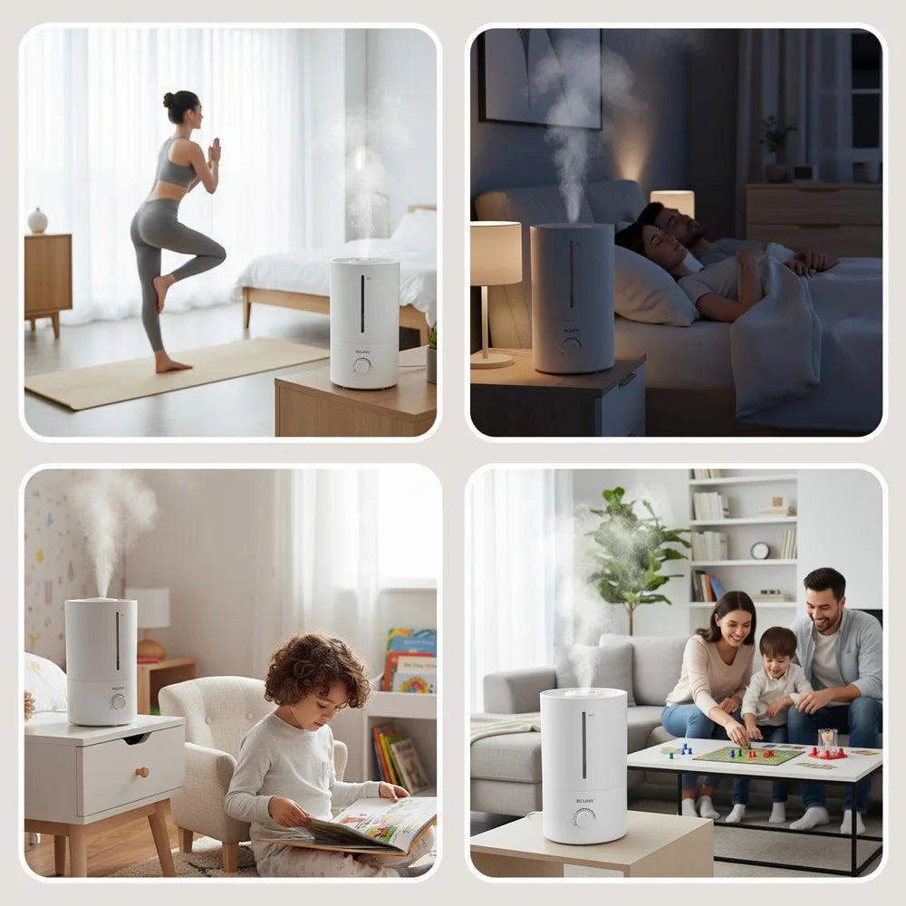 ROUNY Air Humidifier, 4L Large Capacity Ultrasonic Humidifier