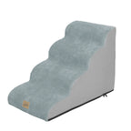 Dog Stairs Ramp for Beds Couches,Extra Wide Pet Steps with Durable Non-Slip Waterproof Fabric Cover, Dog Slope Stairs Friendly