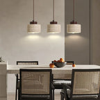 Japanese modern designer wabi-Sabai bedroom bedside lighting bar B&B yellow cave stone chandelier bedside hanging wire lamp