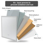 32 X 32 Inch LED Lighted Bathroom Mirror for Bathroom Wall Mounted Lighted Vanity Mirror Dimmable White Anti-Fog Vanity