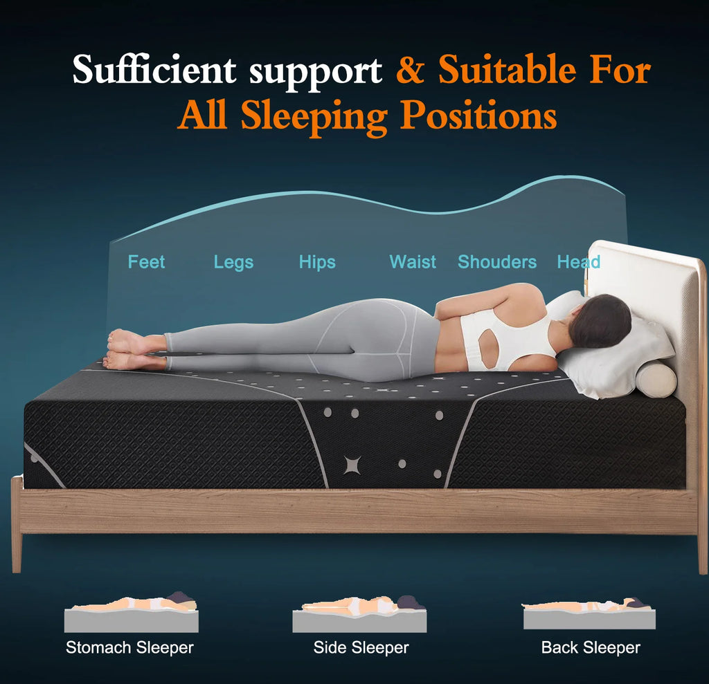 DOUBLE Size Mattress Bed Pocket Spring Foam Medium Firm W/ Cover