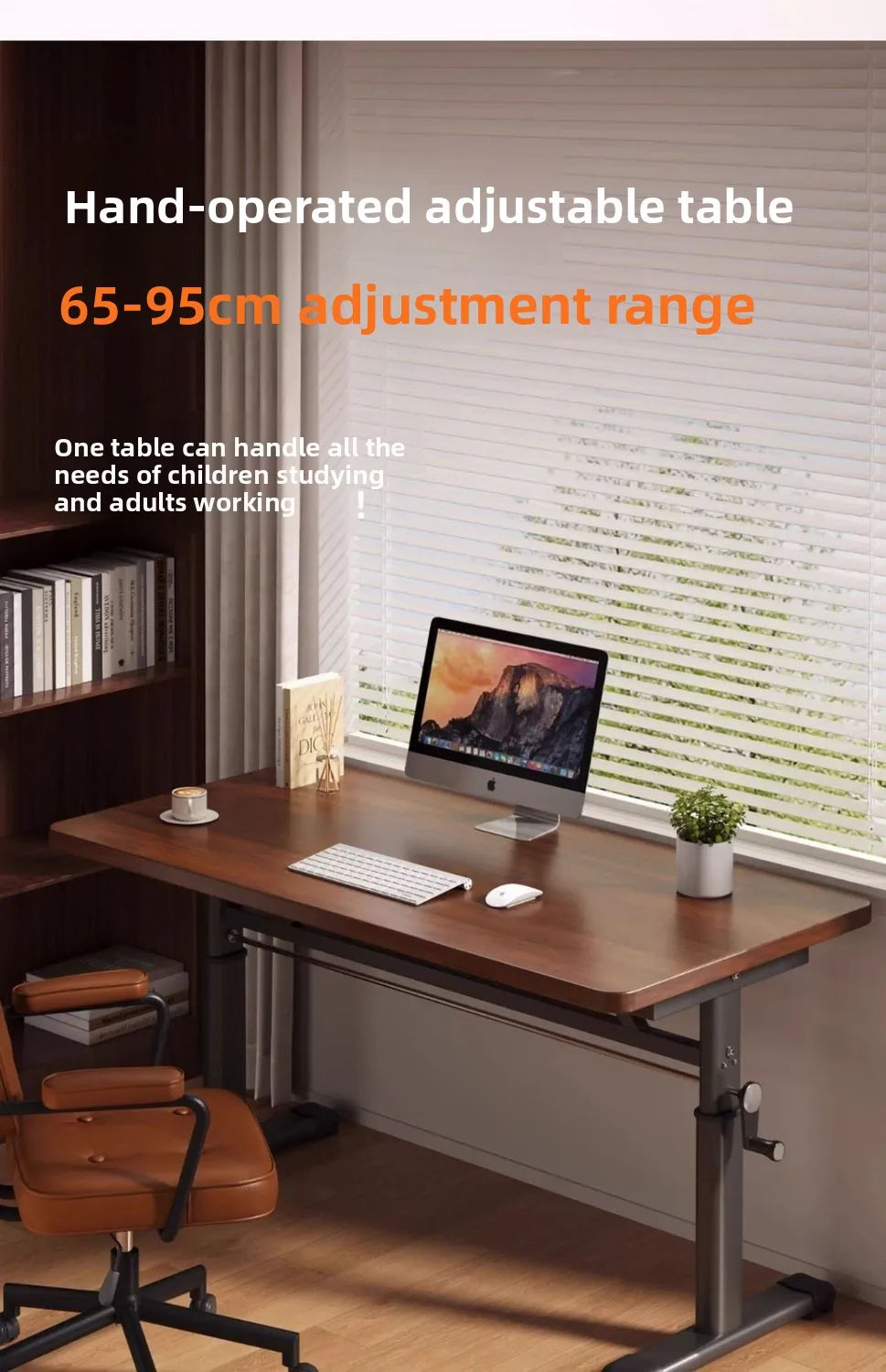 Modern Simple Adjustable Height Computer Desk Ergonomic Study Table for Home Office Durable Writing Desk Furniture